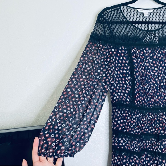 Diane Von Furstenberg NEW DVF Jamie Pirouette Dot Silk Lace Layered Dress 12 - Picture 5 of 12